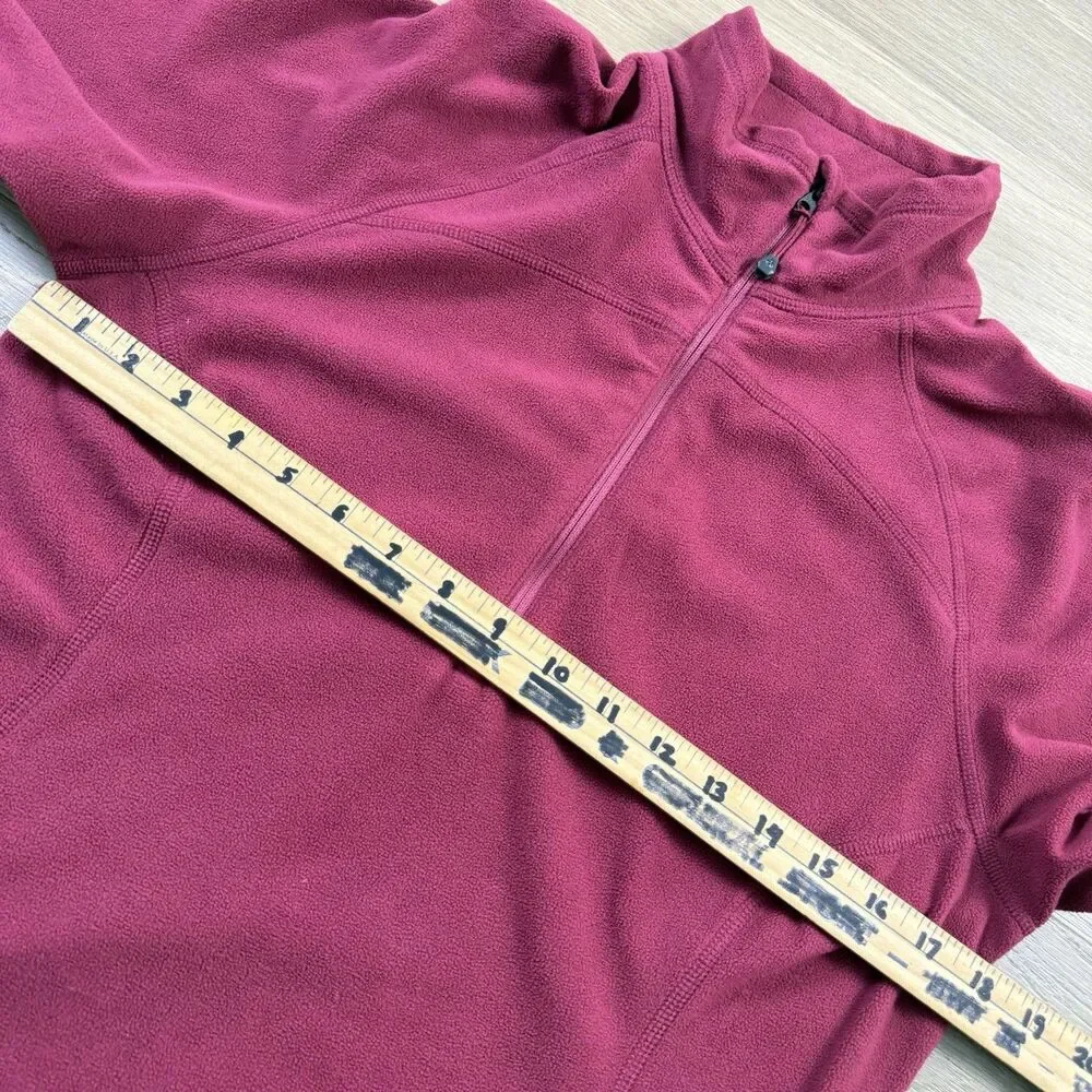 Eddiue Bauer Sweater Women Medium First Ascent Fleece 1/4 Zip Whitaker Mountain